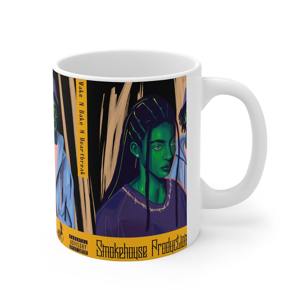 Thumbnail: Wake N Bake N HeartBreak Ceramic Mug 11oz