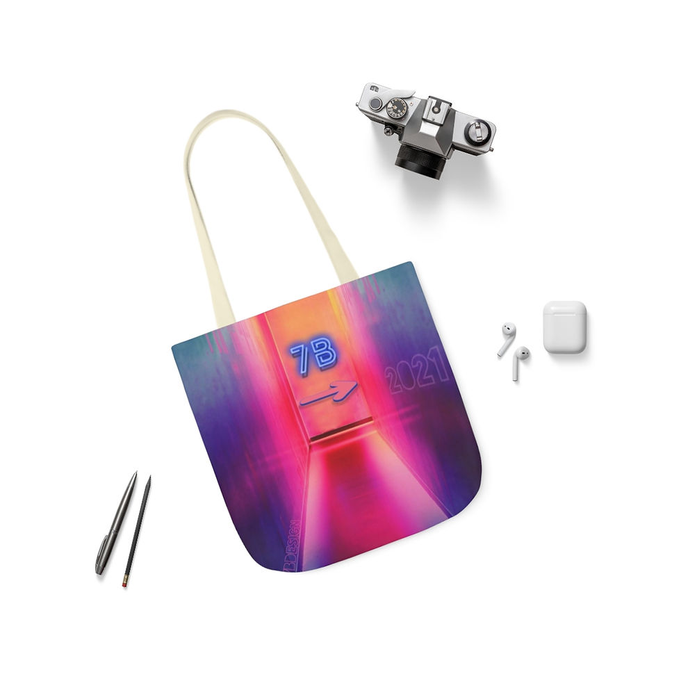 Thumbnail: 7B 2021 Polyester Canvas Tote Bag
