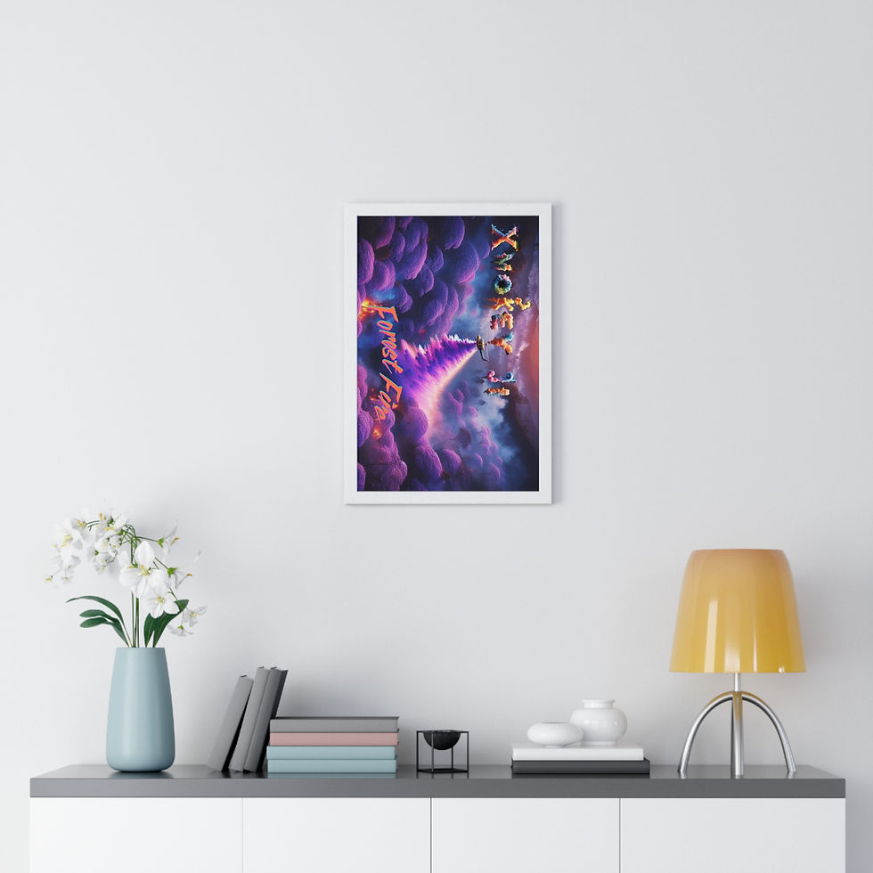 Thumbnail: Forest Fire Premium Framed Vertical Poster