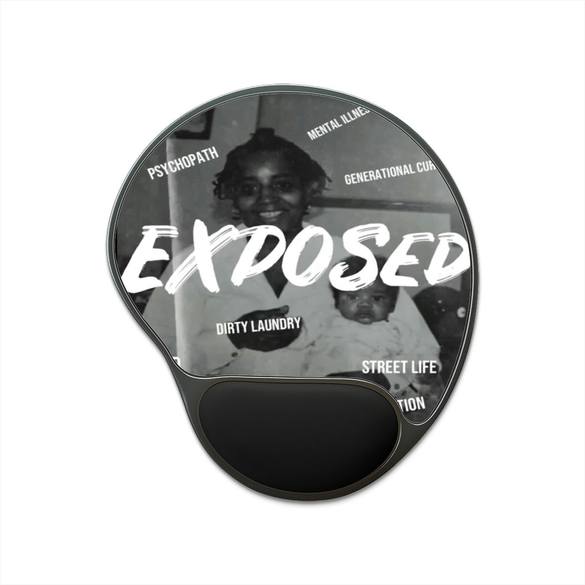 Exposed Mouse Pad With Wrist Rest