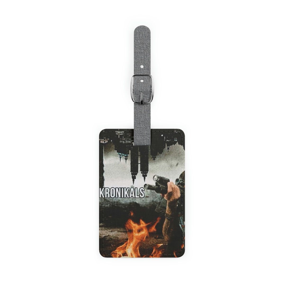 Kletus Kronikals Saffiano Polyester Luggage Tag, Rectangle
