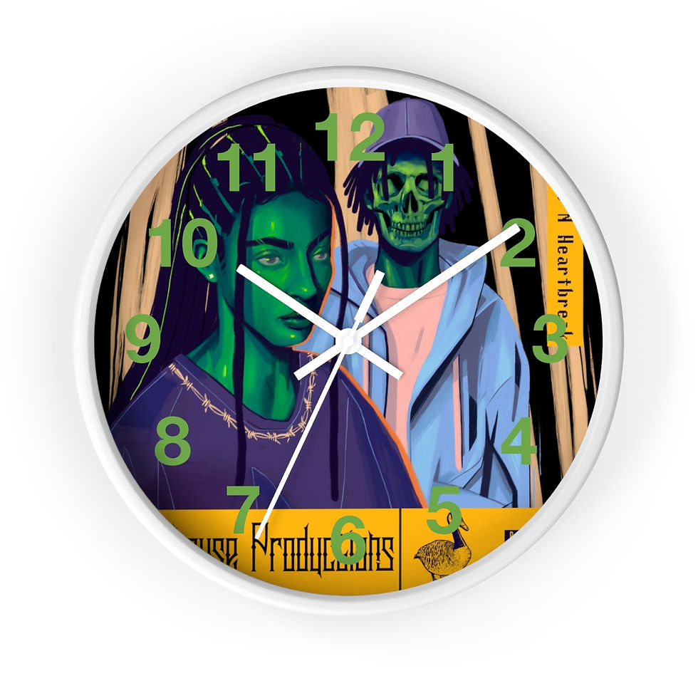 Thumbnail: Wake N Bake N Heartbreak Wall clock