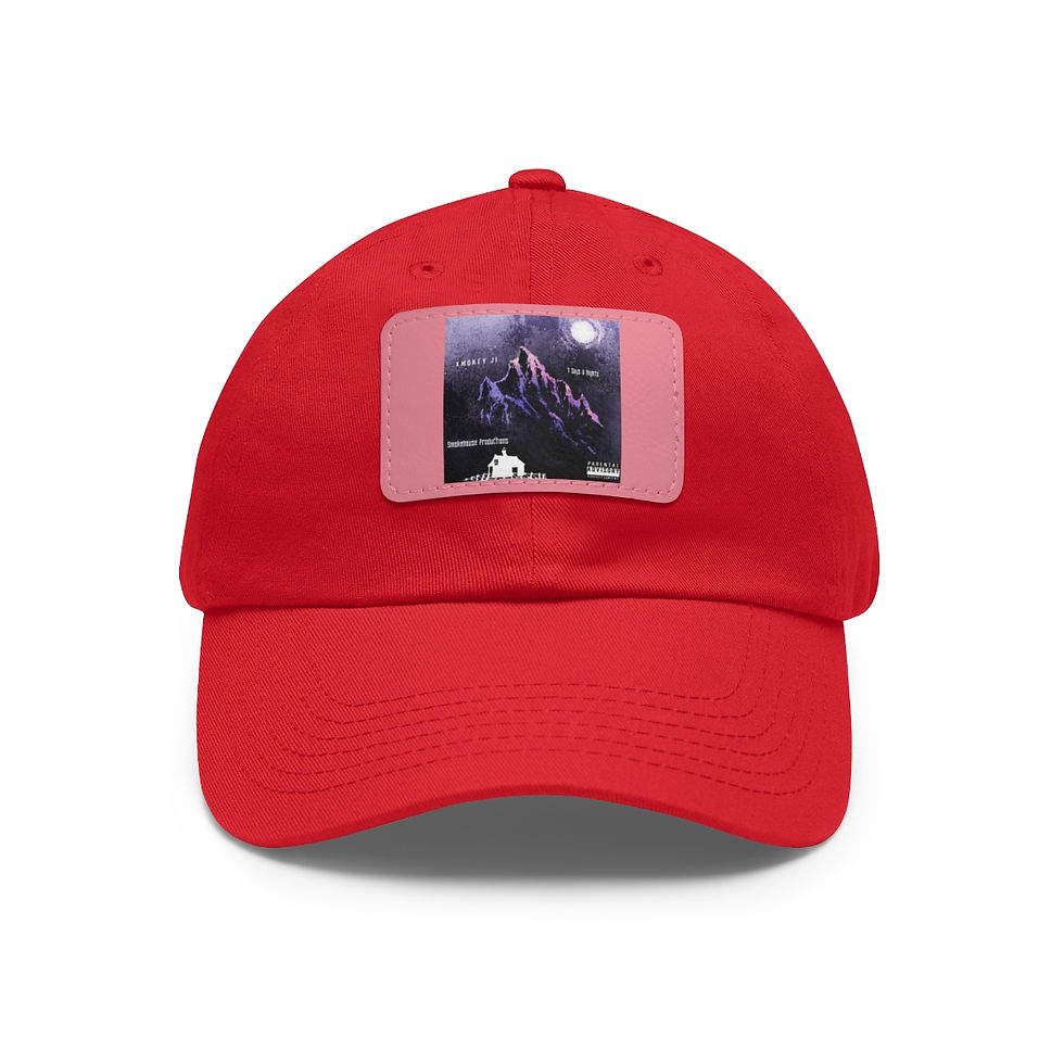 Thumbnail: 7 Days 8 Nights Dad Hat with Leather Patch (Rectangle)
