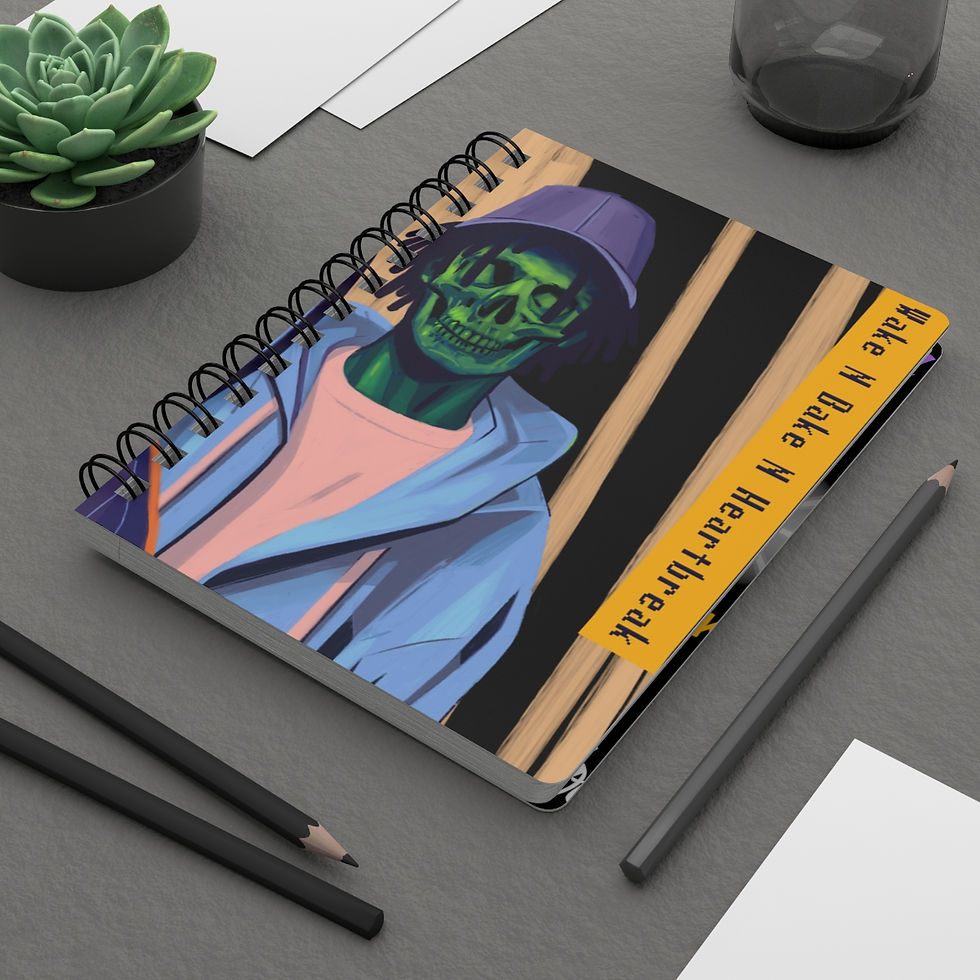 Thumbnail: Wake N Bake N HeartBreak Spiral Bound Journal