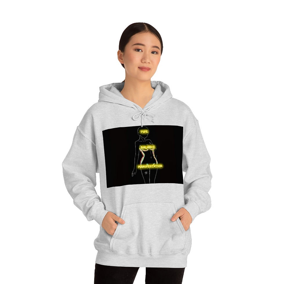 Thumbnail: 7ife Balance & Manifestation  Unisex Heavy Blend™ Hooded Sweatshirt