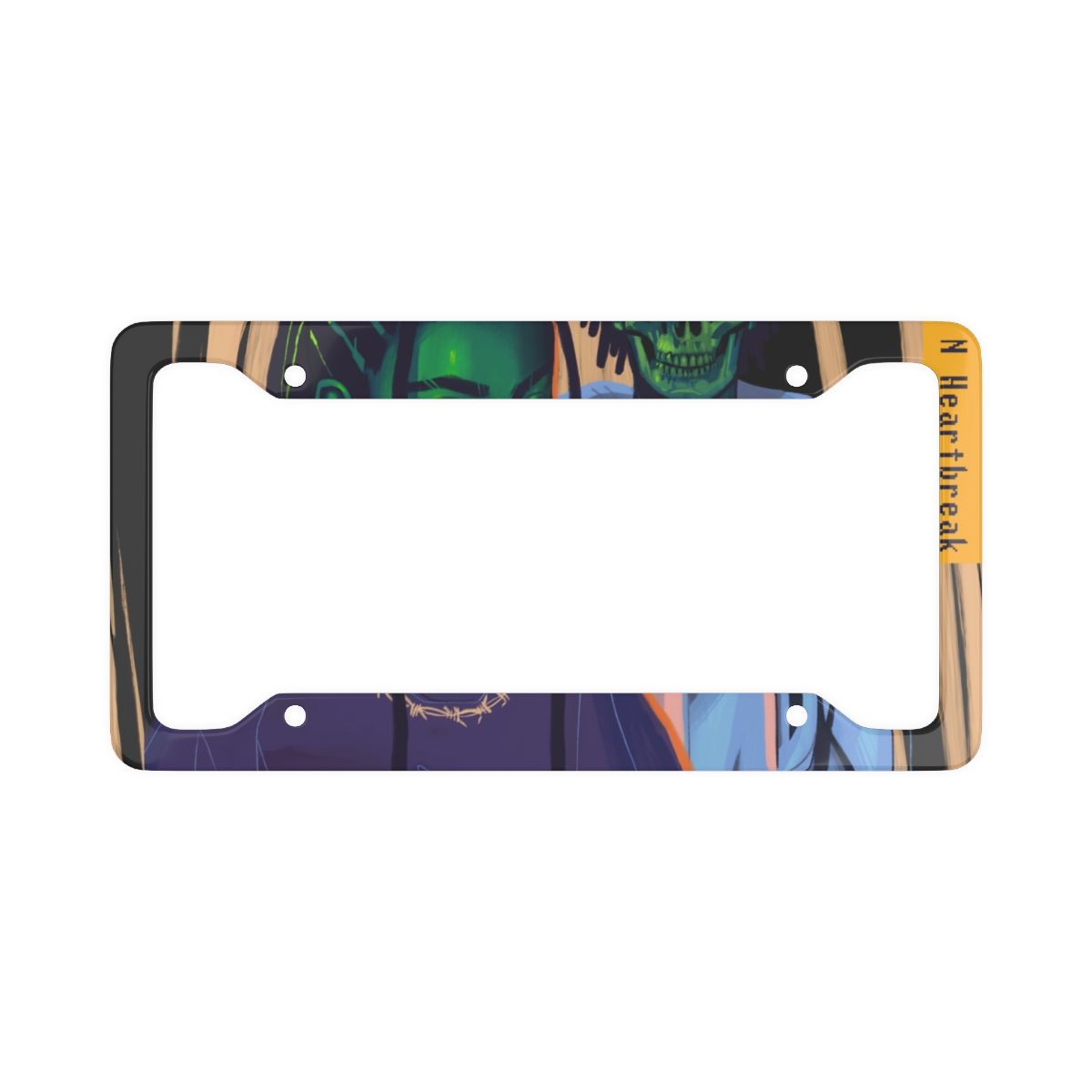 Wake N Bake N HeartBreak License Plate Frame