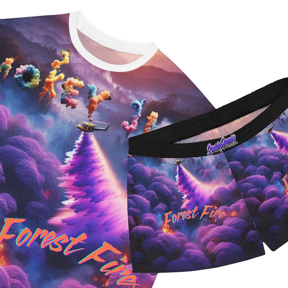 Thumbnail: Forest Fire Women's Short Pajama Set (AOP)