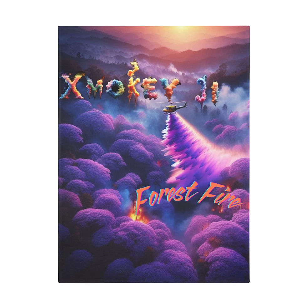 Thumbnail: Forest Fire Plush Fleece Blanket