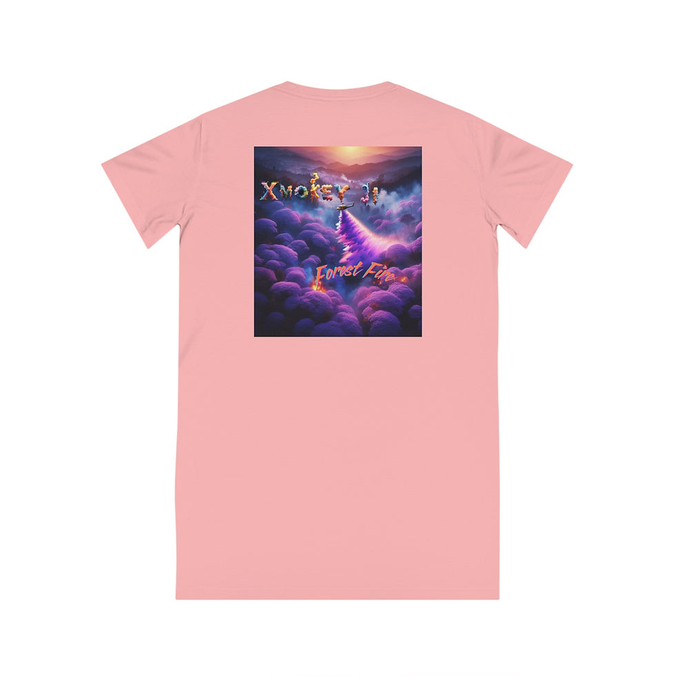 Thumbnail: Forest Fire Spinner T-Shirt Dress