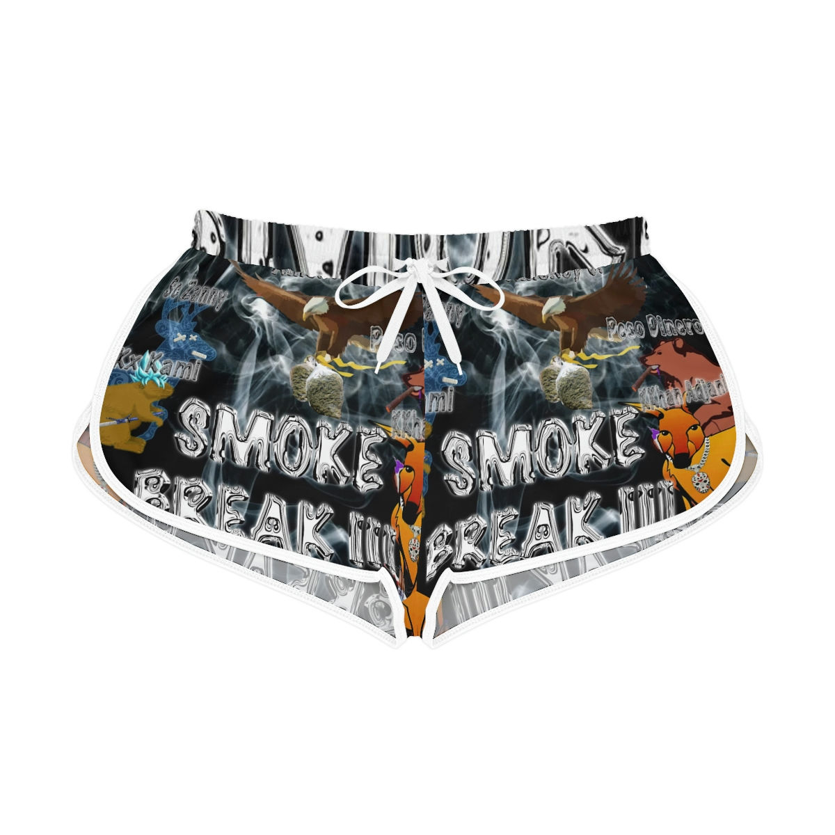 Smoke Break III Women's Relaxed Shorts (AOP)