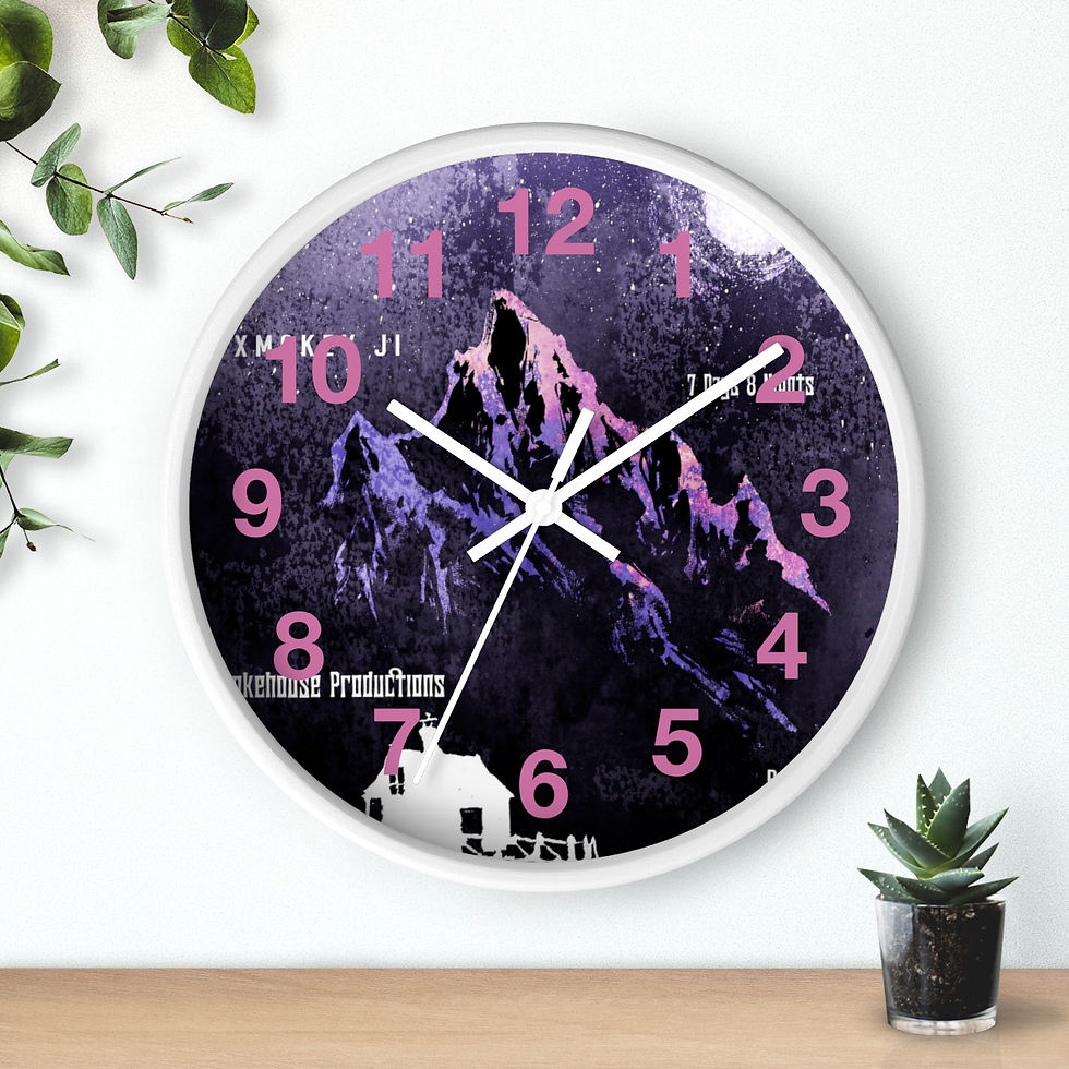Thumbnail: 7 Days 8 Nights Pink Wall clock
