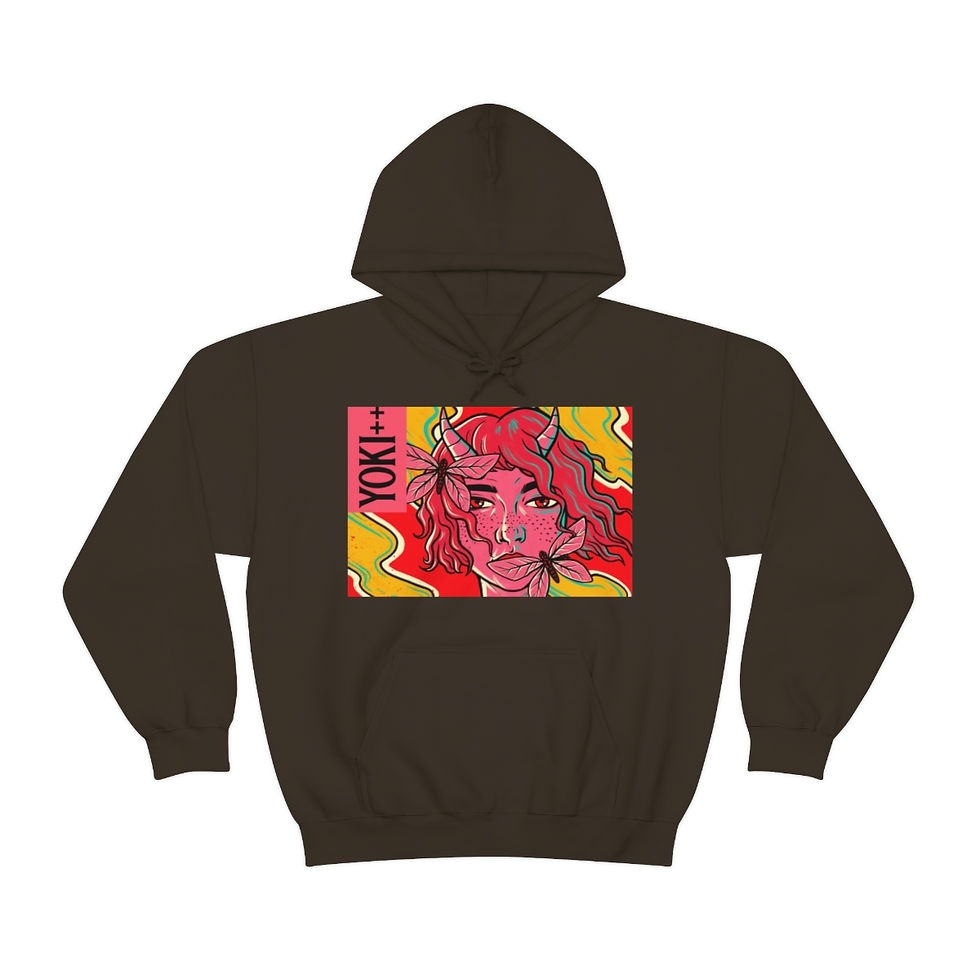 Thumbnail: Yoki++ Red Unisex Heavy Blend™ Hooded Sweatshirt