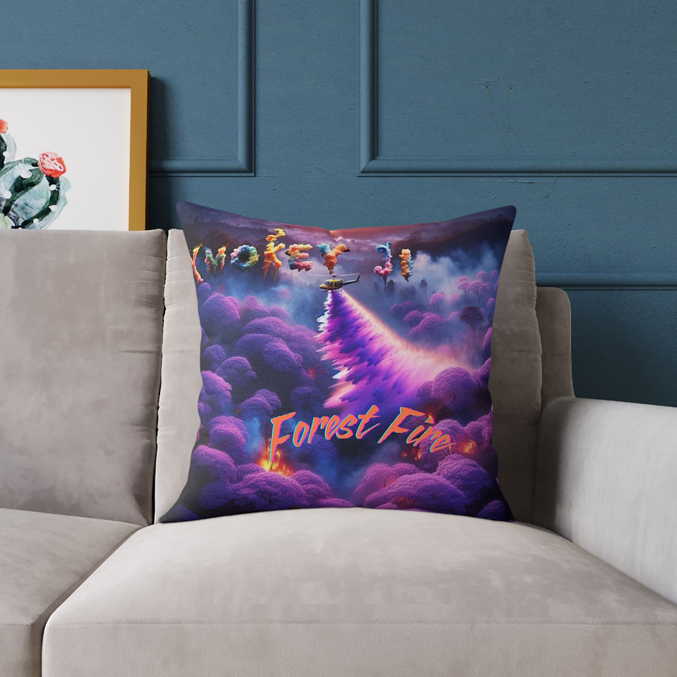 Thumbnail: Forest Fire Spun Polyester Pillow