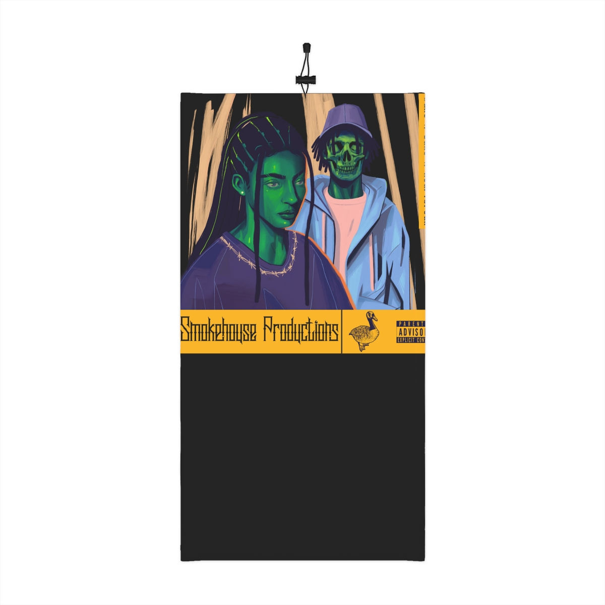 Wake N Bake N HeartBreak Winter Neck Gaiter With Drawstring