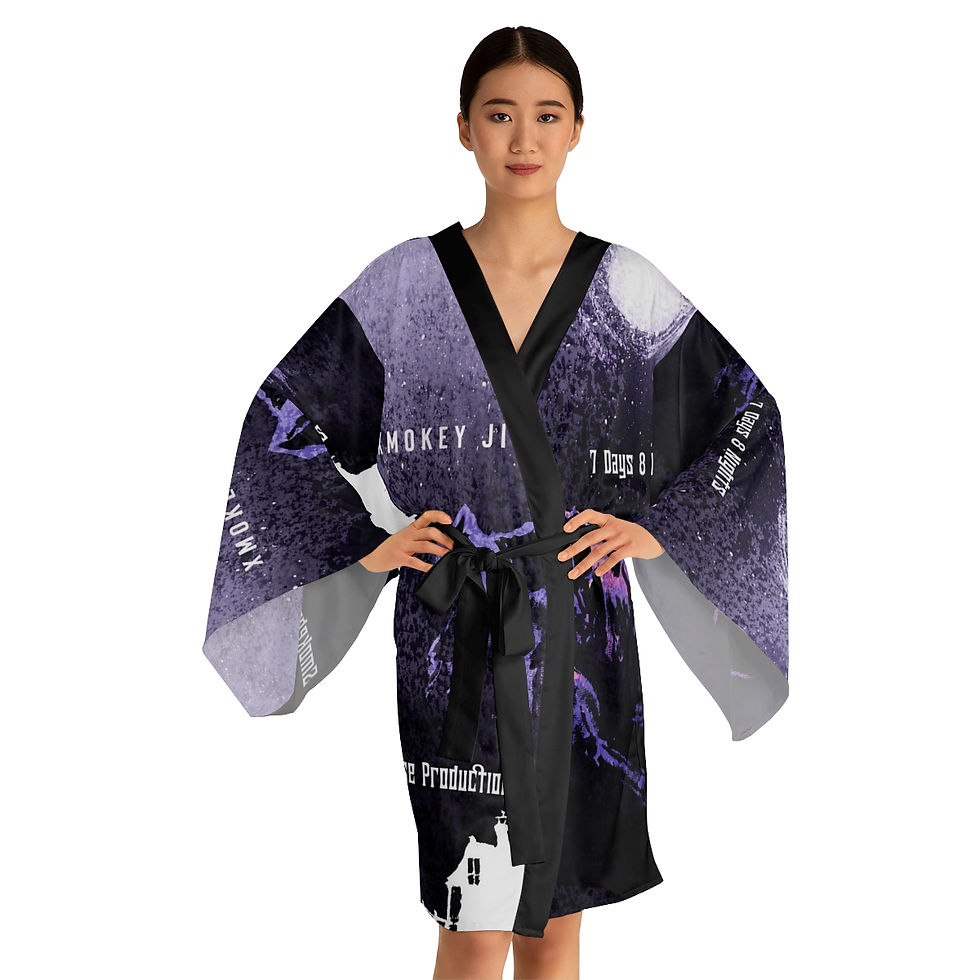 Thumbnail: 7 Days 8 Nights Long Sleeve Kimono Robe