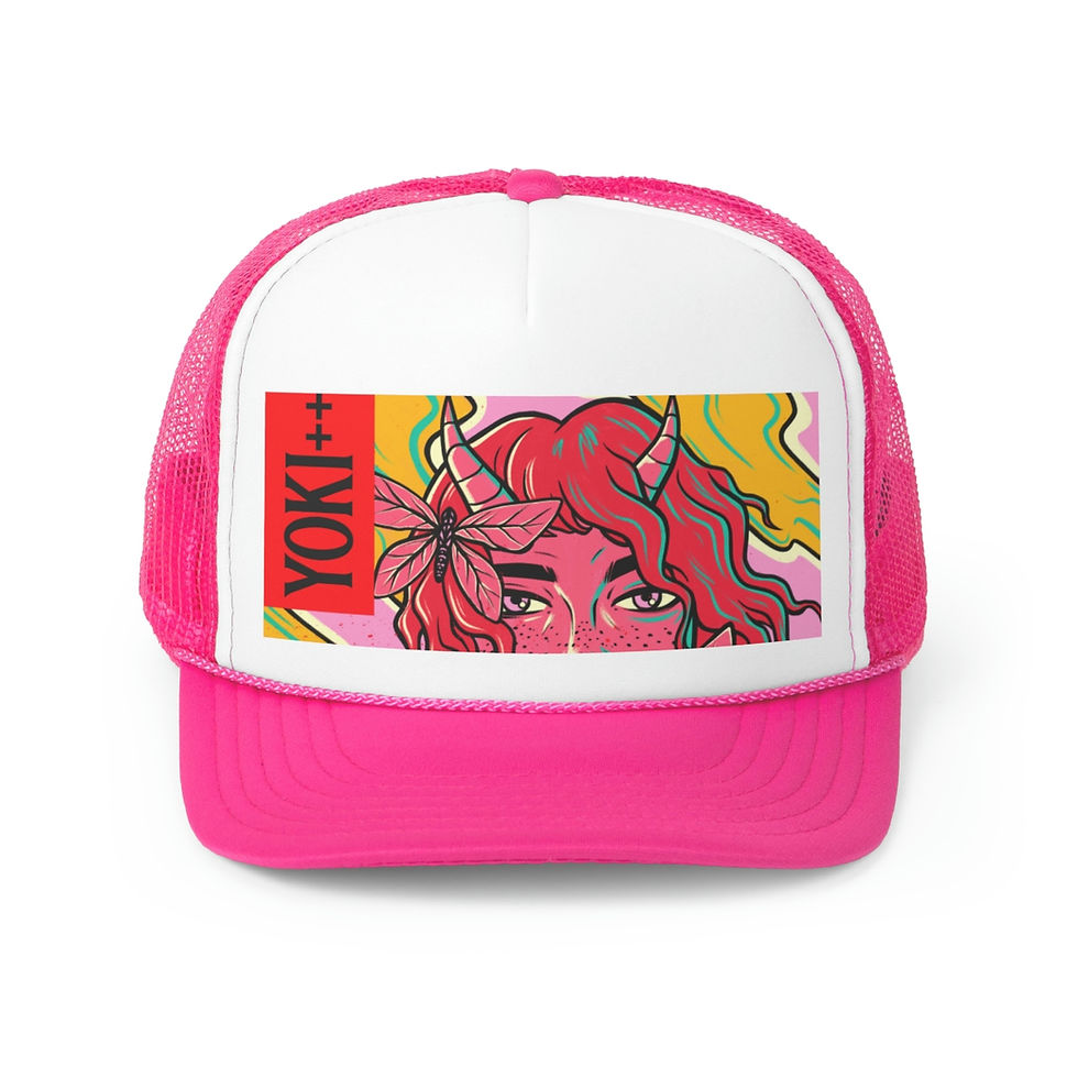 Thumbnail: Yoki++ Pink Trucker Caps