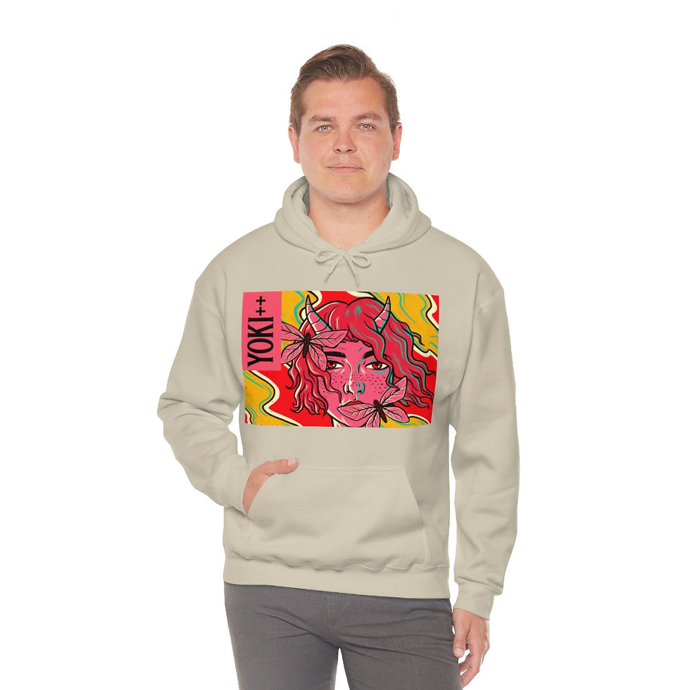 Thumbnail: Yoki++ Red Unisex Heavy Blend™ Hooded Sweatshirt
