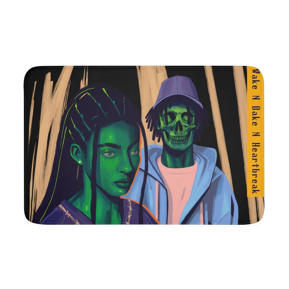 Thumbnail: Wake N Bake N HeartBreak Memory Foam Bath Mat