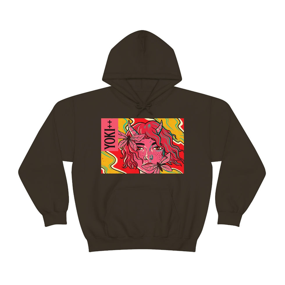 Thumbnail: Yoki++ Red Unisex Heavy Blend™ Hooded Sweatshirt