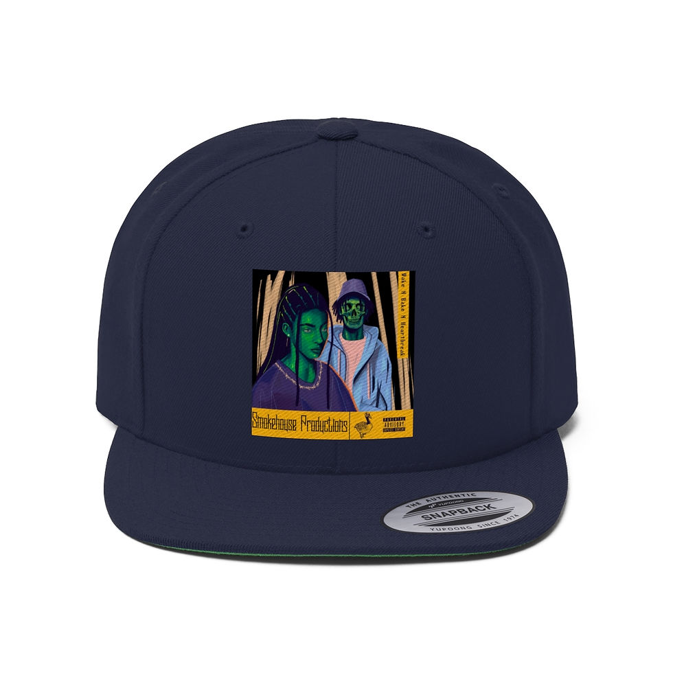 Thumbnail: Wake N Bake N HeartBreak Unisex Flat Bill Hat