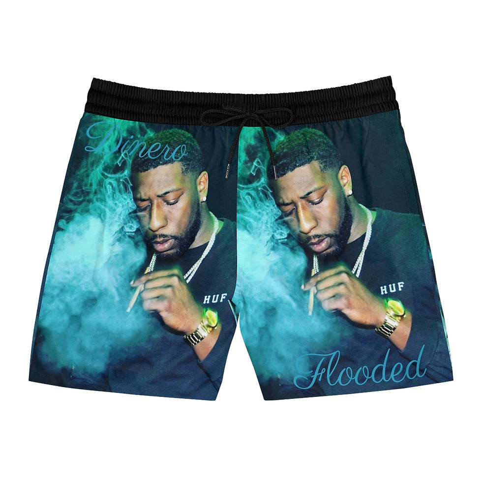 Thumbnail: Flooded Men's Mid-Length Swim Shorts (AOP)
