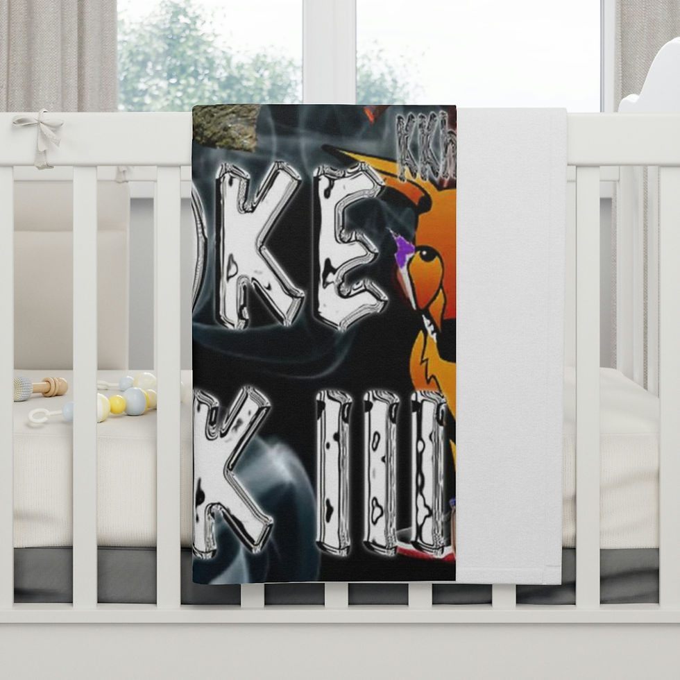 Thumbnail: Smoke Break III Soft Fleece Baby Blanket