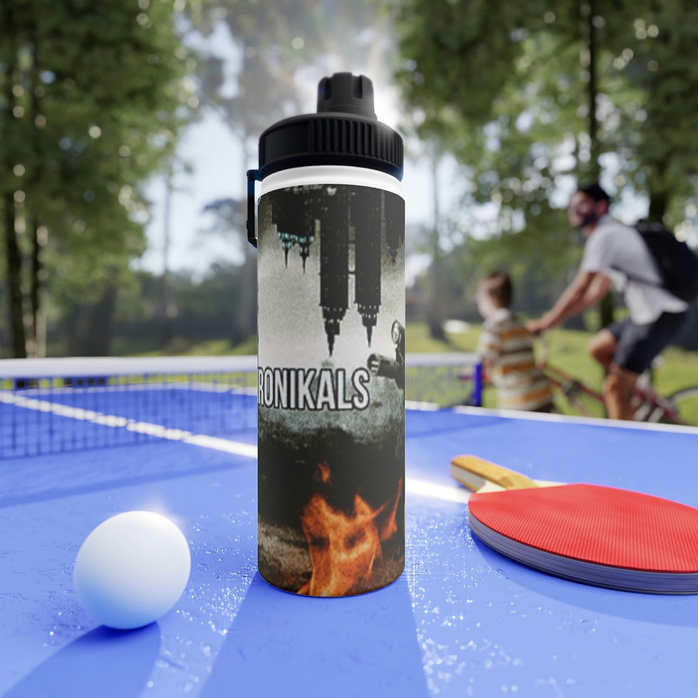 Thumbnail: Kletus Kronikals Stainless Steel Water Bottle, Sports Lid