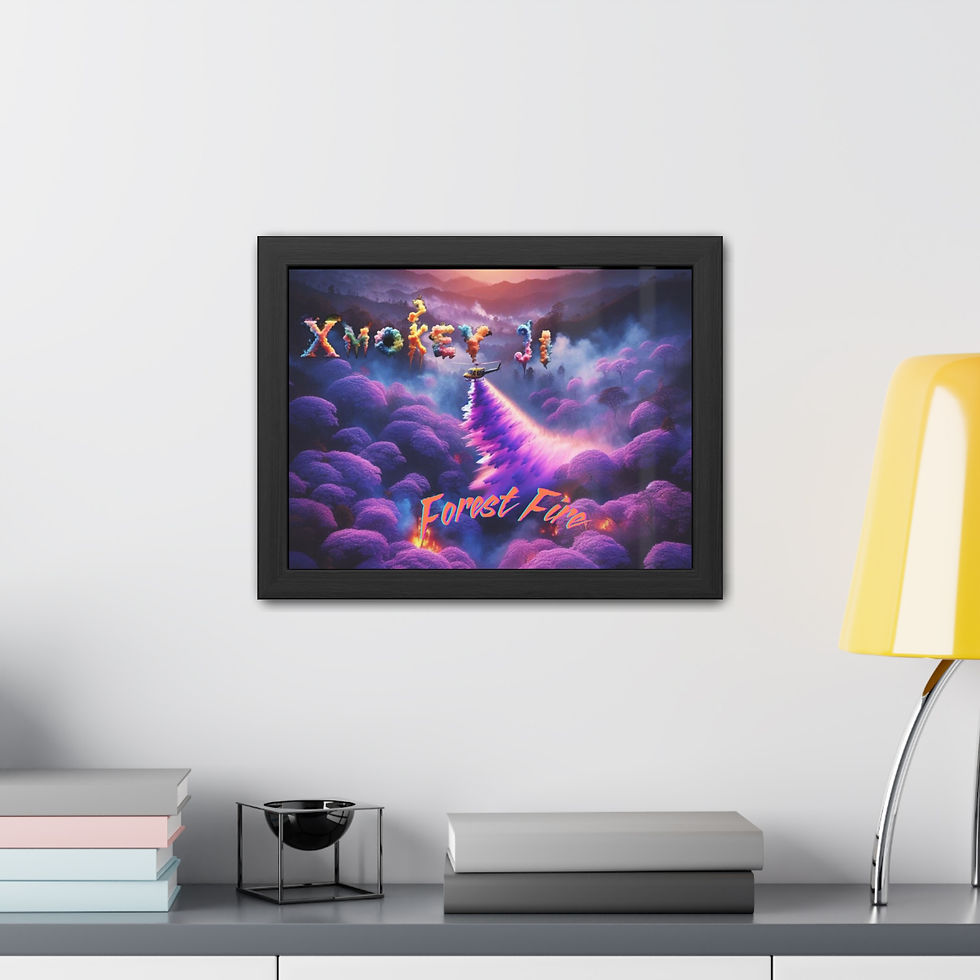 Thumbnail: Forest Fire Framed Poster, Horizontal
