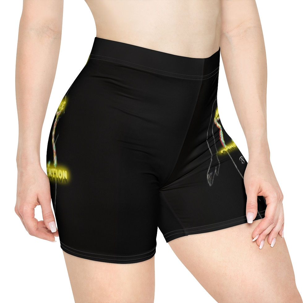 Thumbnail: 7ife Balance & Manifestation Women's Biker Shorts