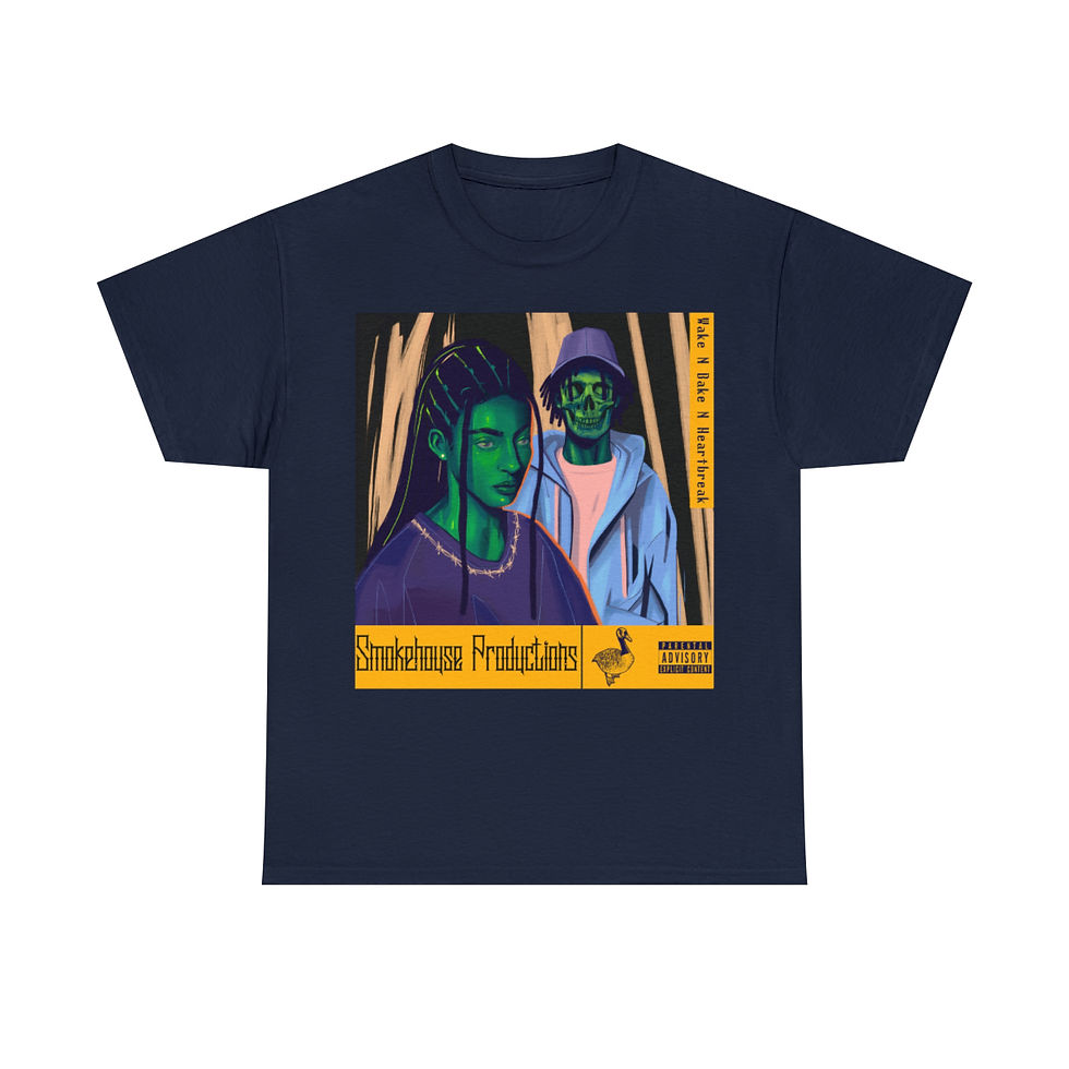 Thumbnail: Wake N Bake N HeartBreak Unisex Heavy Cotton Tee