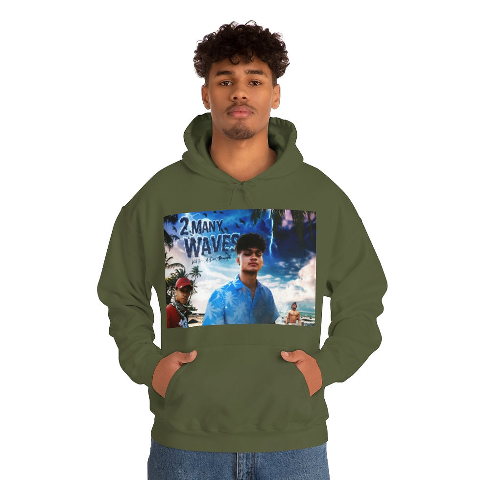 Thumbnail:  2 Many Waves Unisex Heavy Blend™ Hooded Sweatshirt