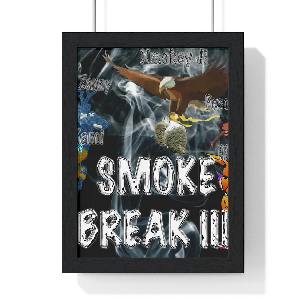 Thumbnail: Smoke Break III Premium Framed Vertical Poster