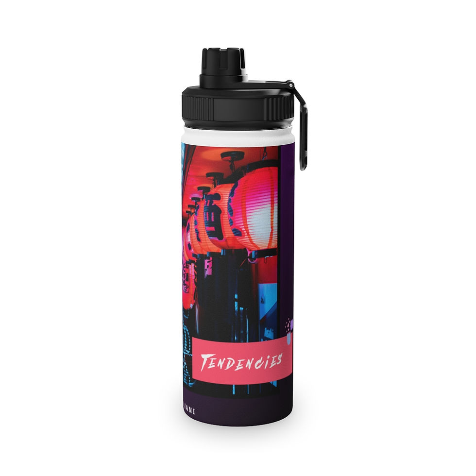 Thumbnail: Tendencies Stainless Steel Water Bottle, Sports Lid