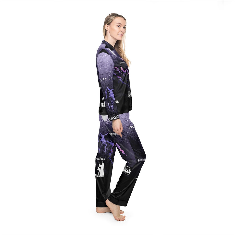 Thumbnail: 7 Days 8 Nights Women's Satin Pajamas (AOP)