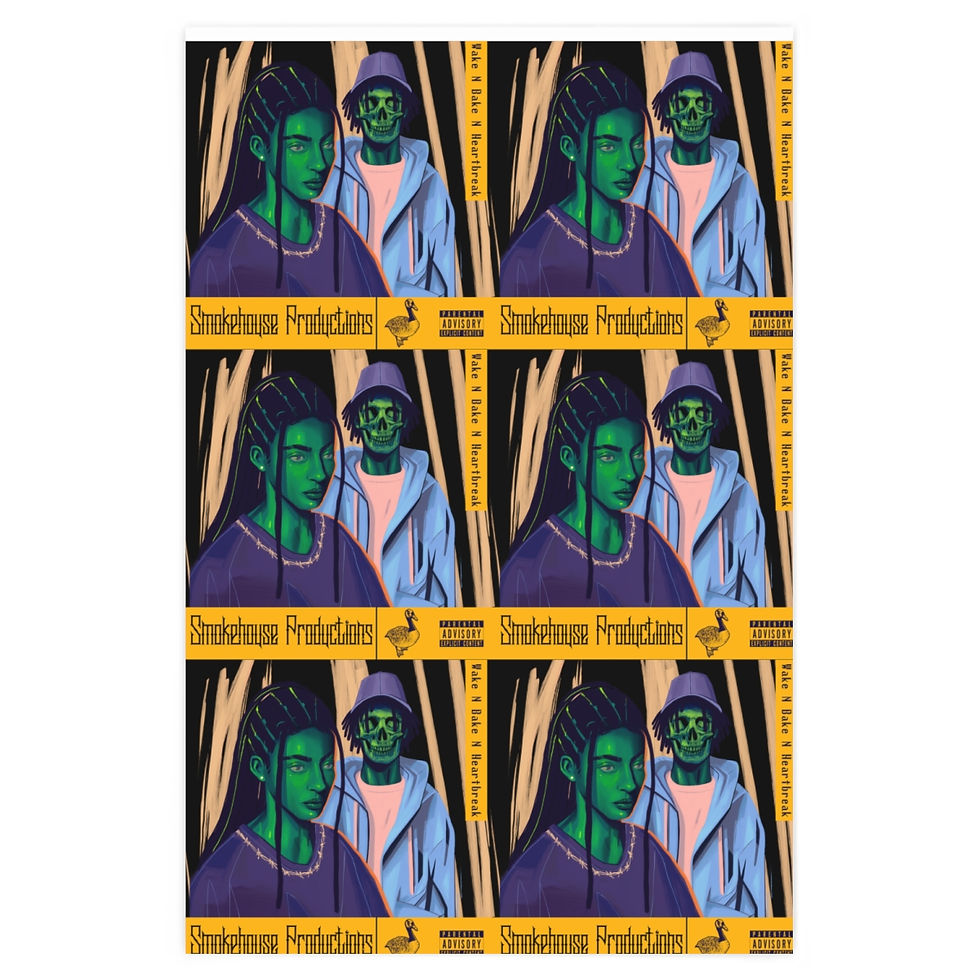 Thumbnail: Wake N Bake N Heartbreak Wrapping Paper 