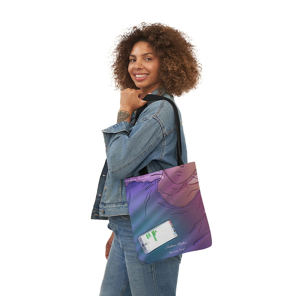 Thumbnail: Be Like That Polyester Canvas Tote Bag