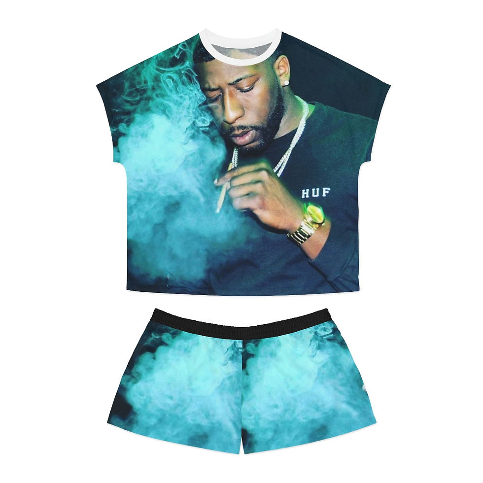 Thumbnail: Flooded Women's Short Pajama Set (AOP)