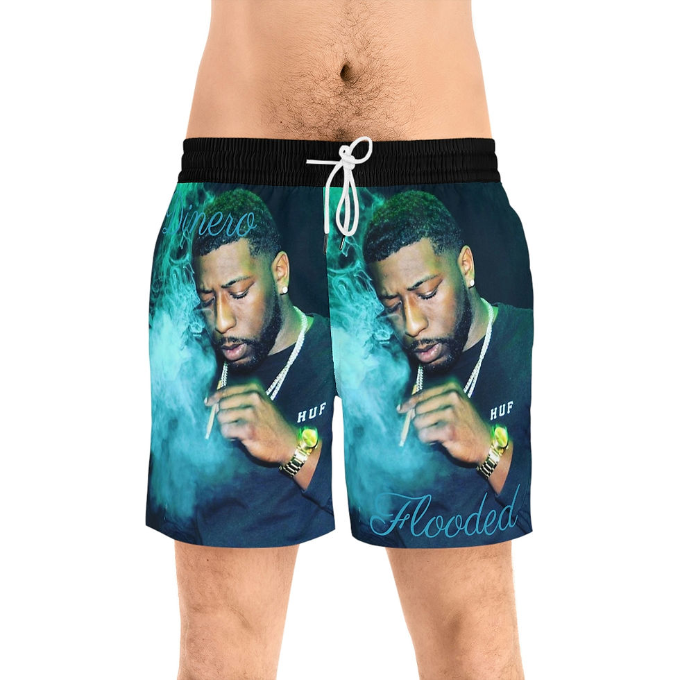 Thumbnail: Flooded Men's Mid-Length Swim Shorts (AOP)