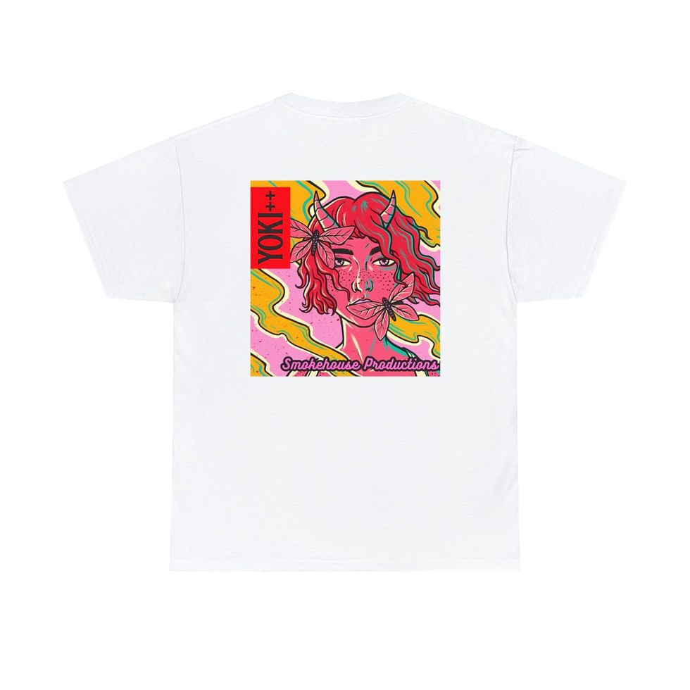 Thumbnail: Yoki++ Pink Unisex Heavy Cotton Tee