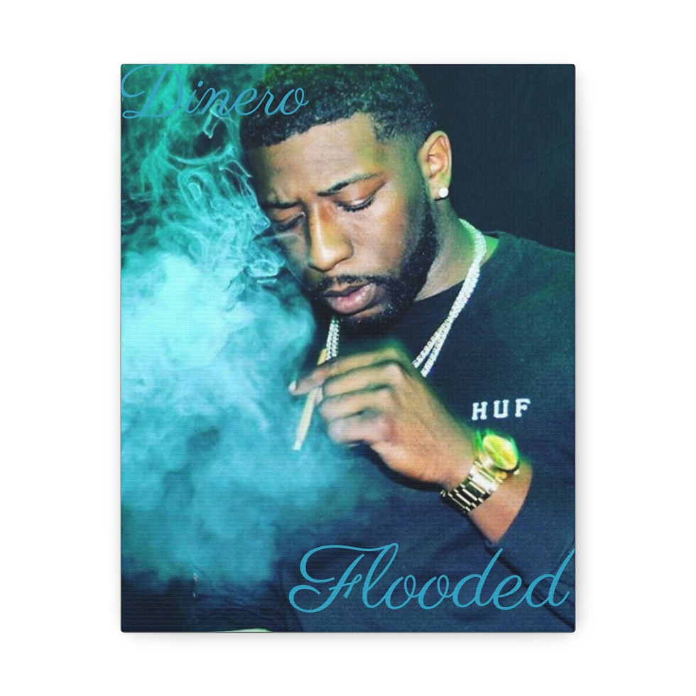 Thumbnail: Flooded Satin Canvas, Stretched