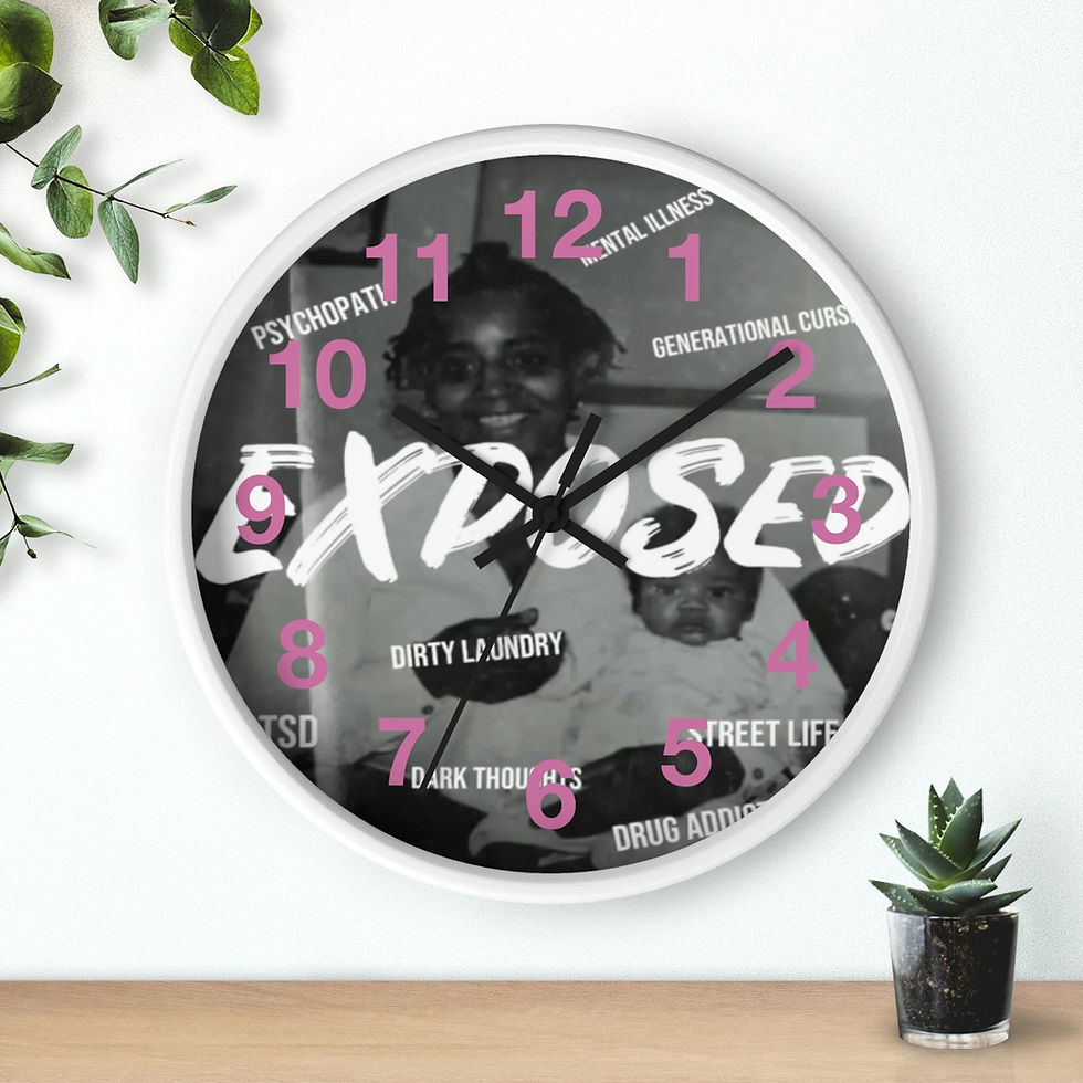 Thumbnail: Exposed Pink Wall clock