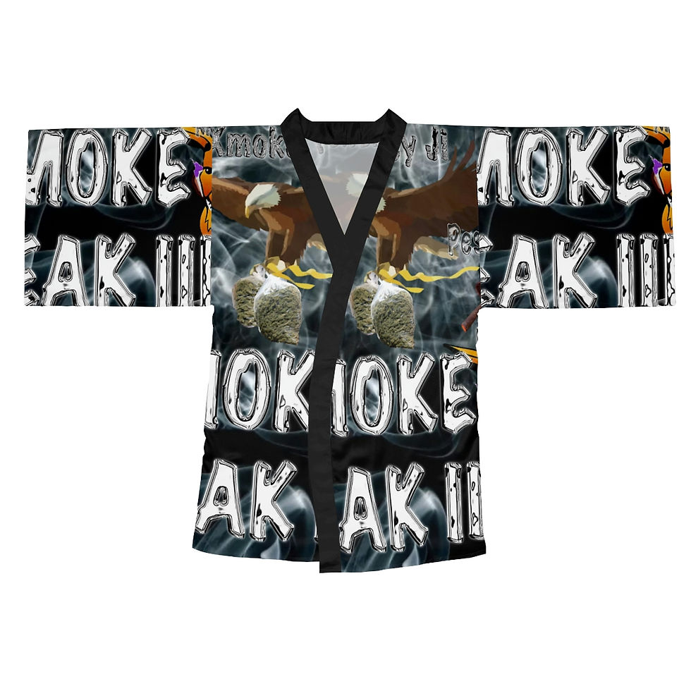 Thumbnail: Smoke Break III Long Sleeve Kimono Robe