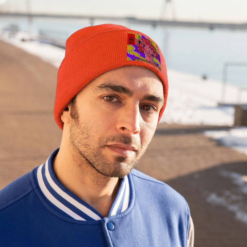 Thumbnail:  Yoki++ Purple  Knit Beanie