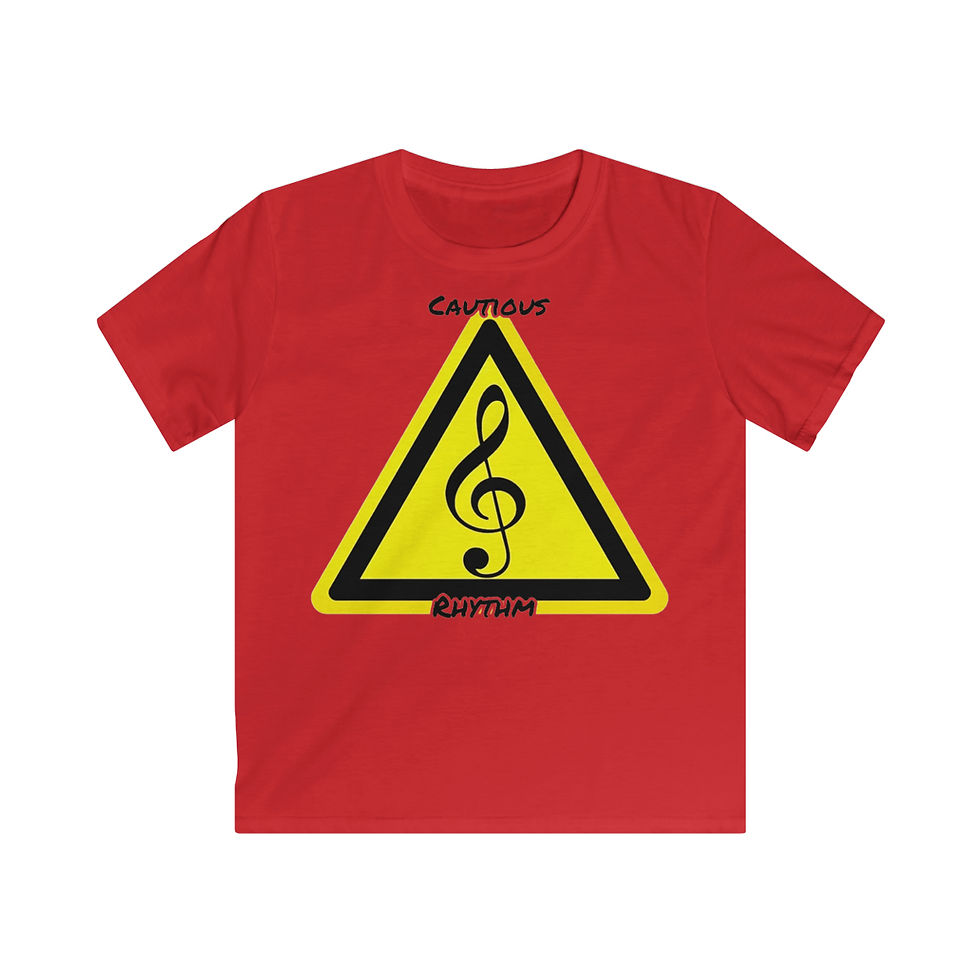 Thumbnail: Cautious Rhythm Kids Softstyle Tee
