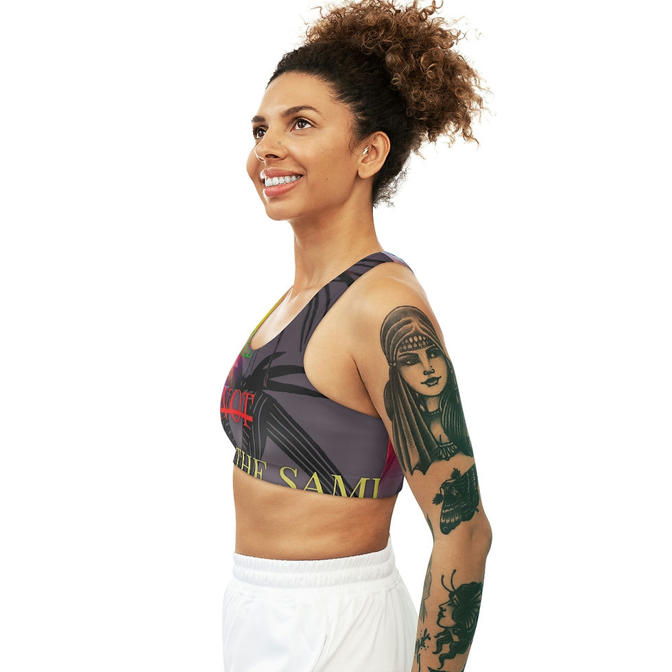 Thumbnail: We Are Not The Same  Seamless Sports Bra (AOP)