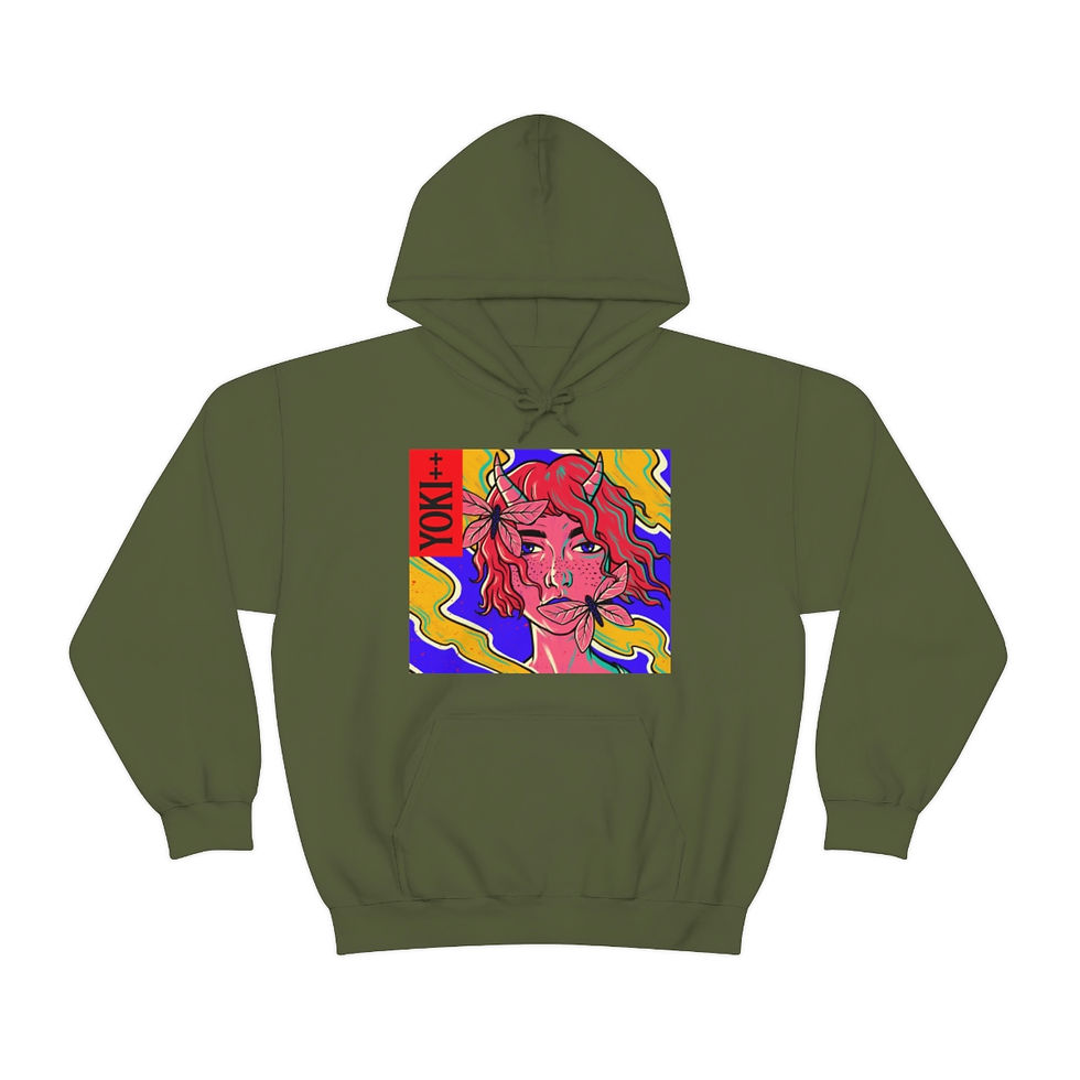 Thumbnail: Yoki++ Blue Hooded Sweatshirt