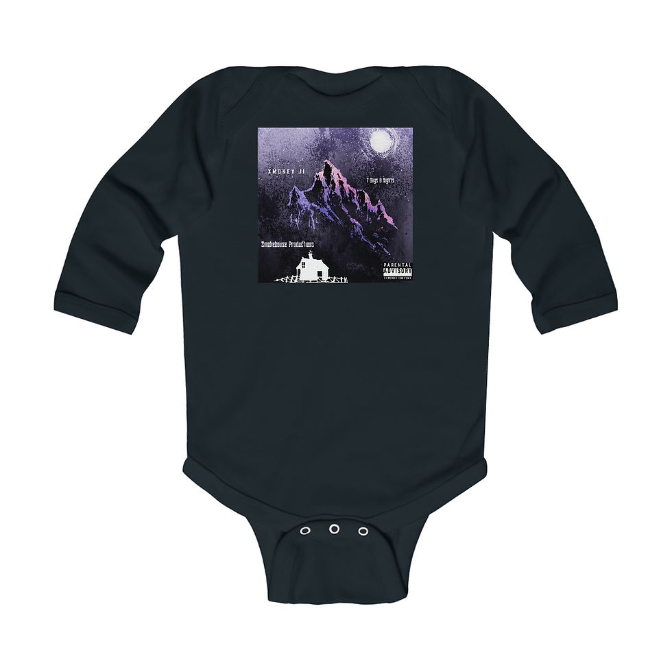 Thumbnail: 7 Days 8 Nights Infant Long Sleeve Bodysuit