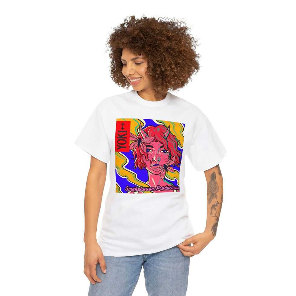 Thumbnail: Yoki++ Blue Unisex Heavy Cotton Tee