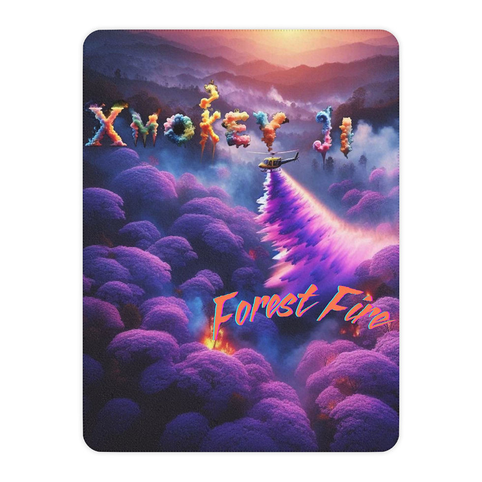 Thumbnail: Forest Fire Tan Sherpa Blanket