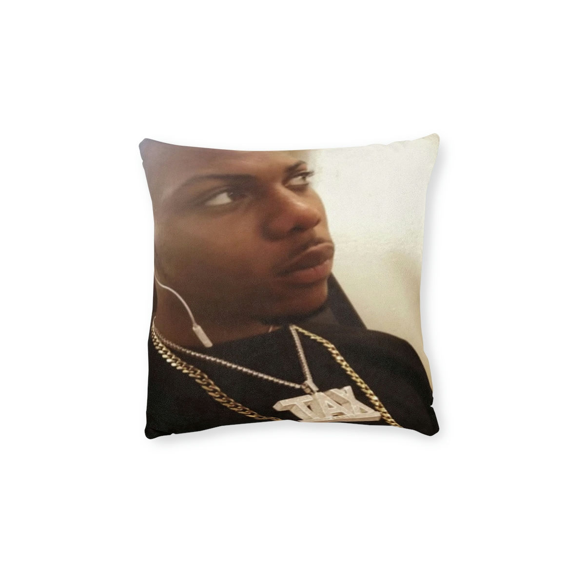 Smoke Break Square Pillow - Pink Back